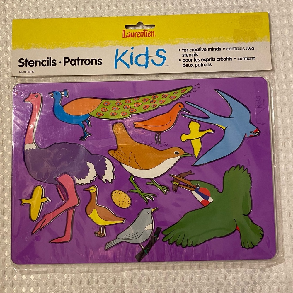Laurentien Kids Bird Stencil Set